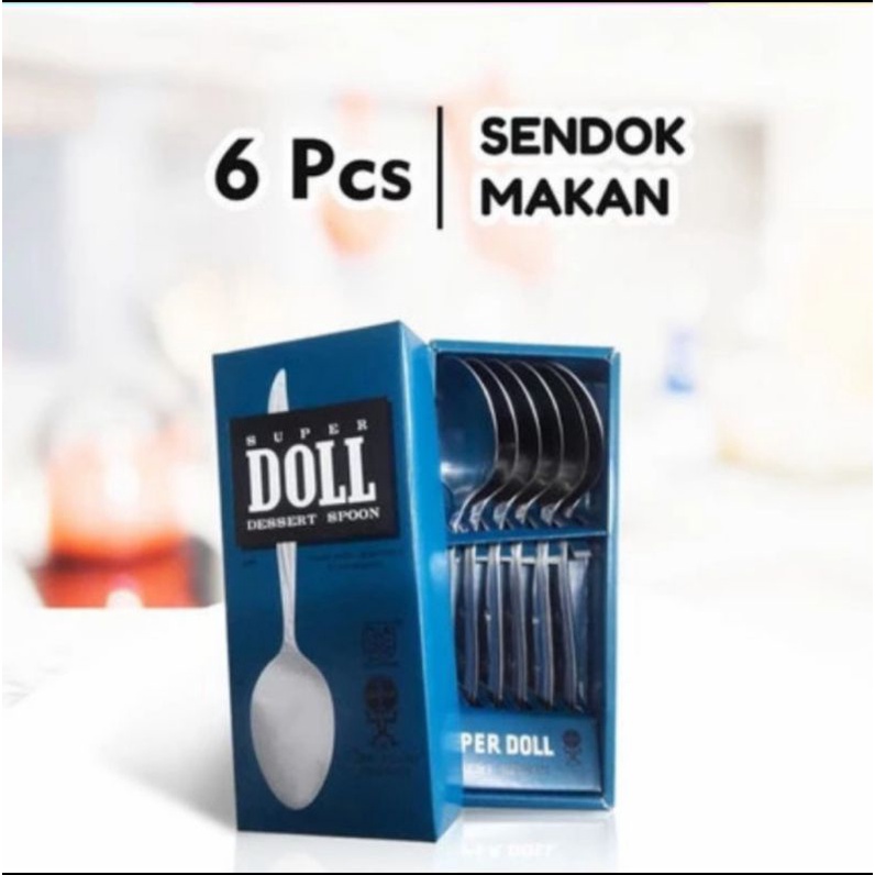 Sendok Makan Super Doll Original/ Sendok Makan Tebal Super Doll