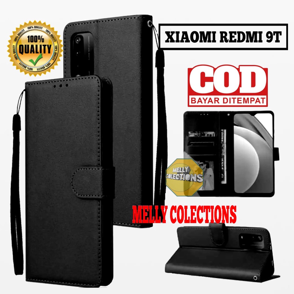 Xiaomi Redmi 9T LEATHER CASE FLIP-FLIP WALLET CASE KULIT CASE DOMPET KULIT CASING DOMPET-FLIP COVER 