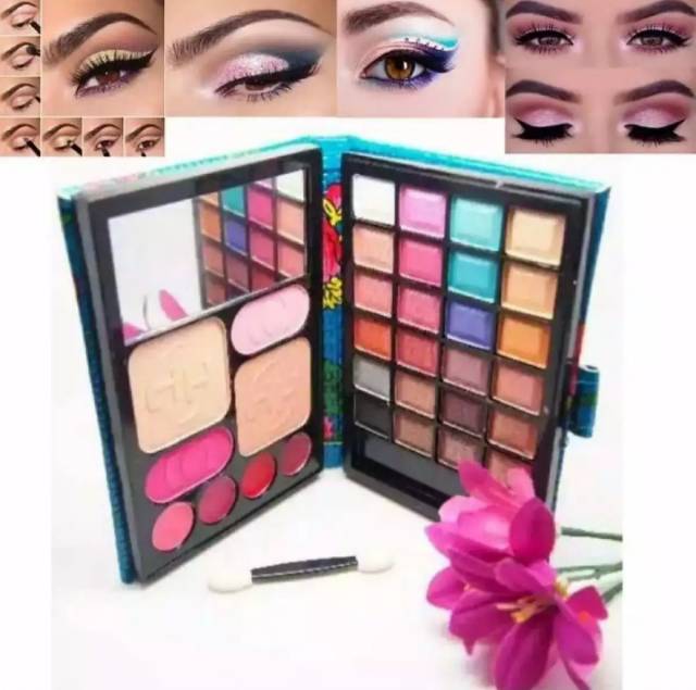 Eyeshadow Dompet Pallet Besar -  Eyeshadow Maybelline / Gratis Pensil Alis Viva