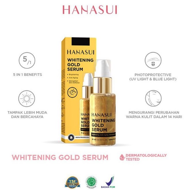 HANASUI SERUM 20ML BPOM / GOLD VIT C COLLAGEN ACNE SERUM