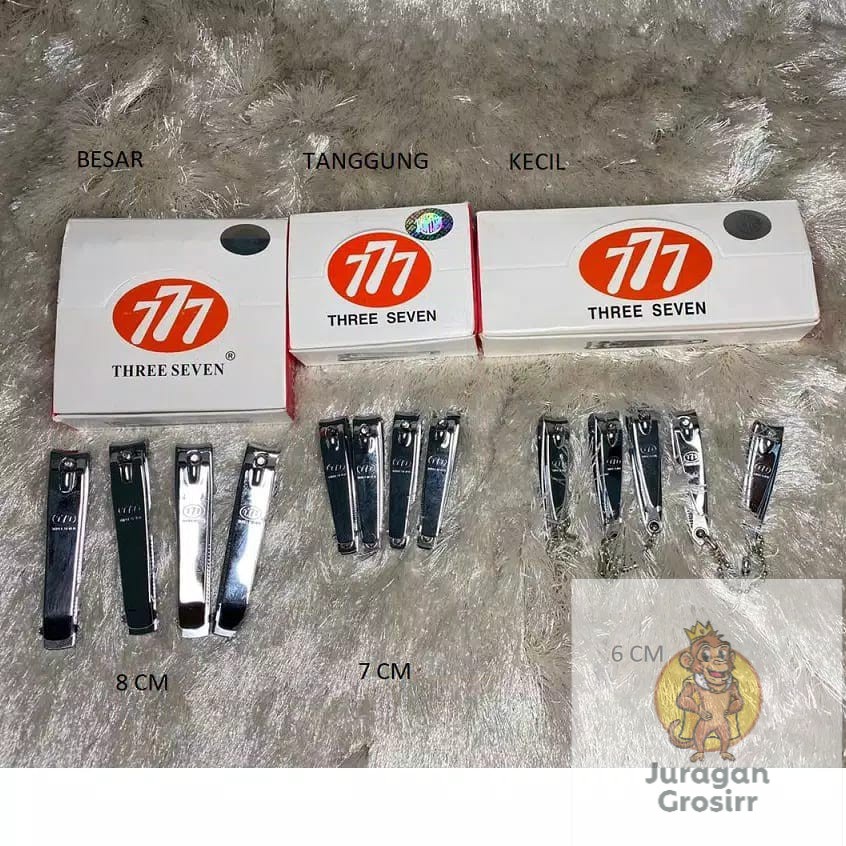JG - gunting kuku 777 besar kecil tanggung stainless besi
