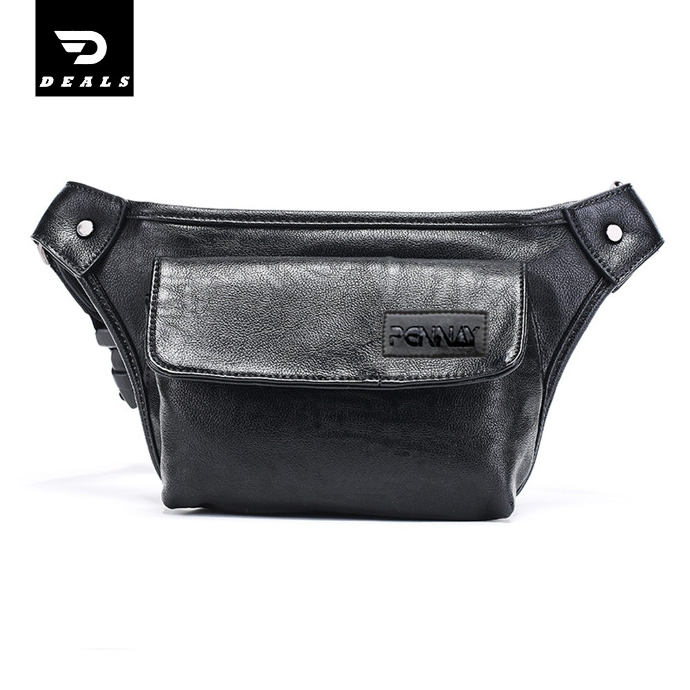 Tas Slempang Kulit Pria Import - Model Tas Slempang Fashion Korea Murah  V8077