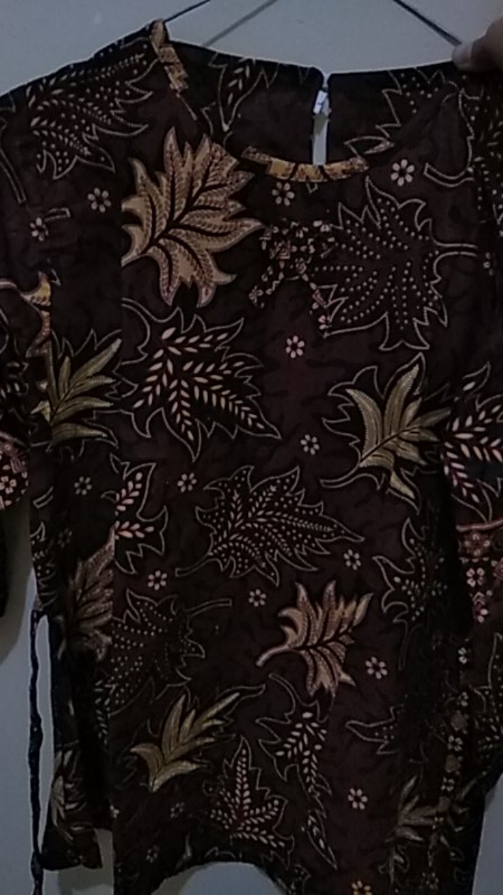 Batik Dolby Dolbi Dobby Doby Tenun Sutra Tulis Katun Atbm Baron Atasan Batik Wanita Sogan Srg308