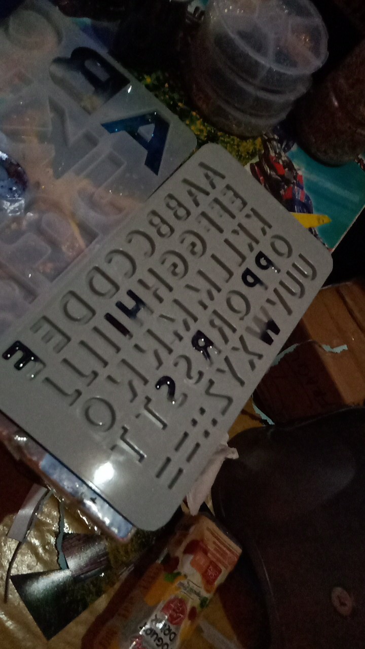 *yueqinhaishang Jiubang1 Cetakan Silikon Bentuk Huruf Alfabet/angka Untuk Membuat Kalung/perhiasan Resin Diy