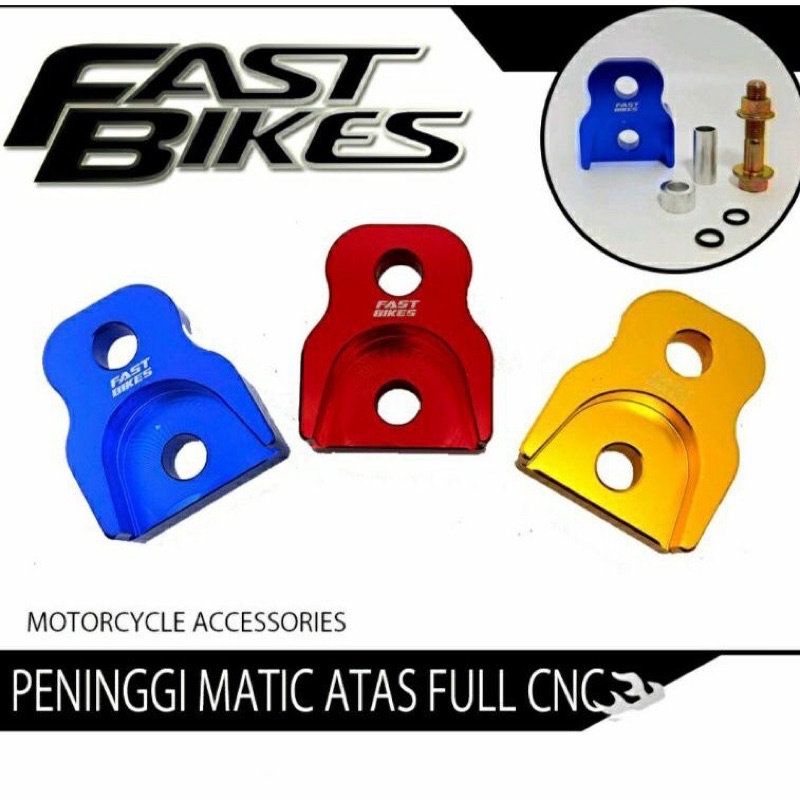 PENINGGI SHOCK MATIC BAGIAN ATAS FULL CNC IMPORT beat mio vario scoopy next fino xride freego lexi aerox xeon spacy genio dll