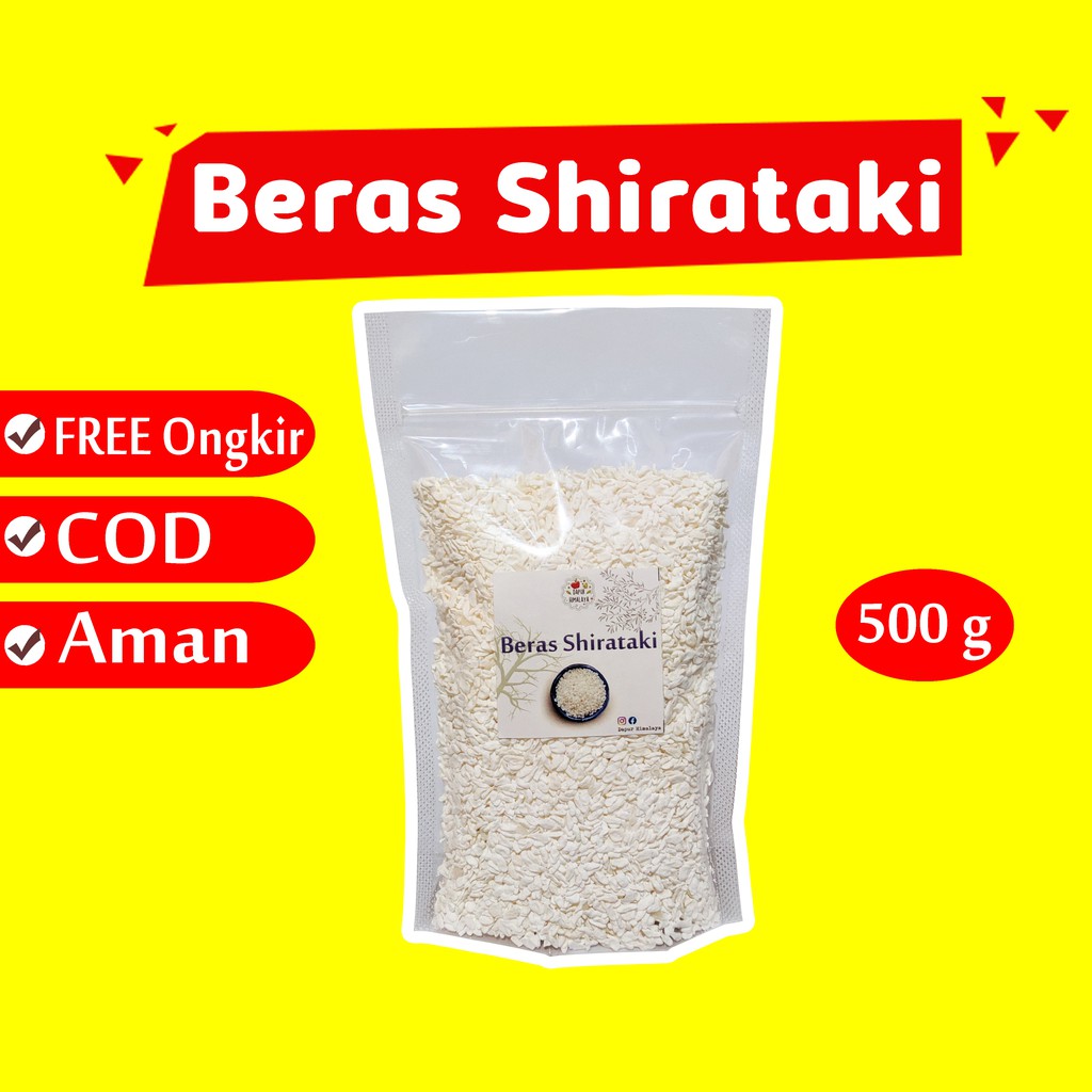 Jual BERAS SHIRATAKI 500GR NASI SIRATAKI RICE UNTUK DIET KONYAKU ...