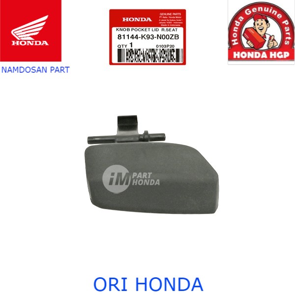 Ahm 81144-K93-N00ZB Knob Tutup Charger Pocket Lid R Seat Scoopy Fi eSP K93 LED Ring 12