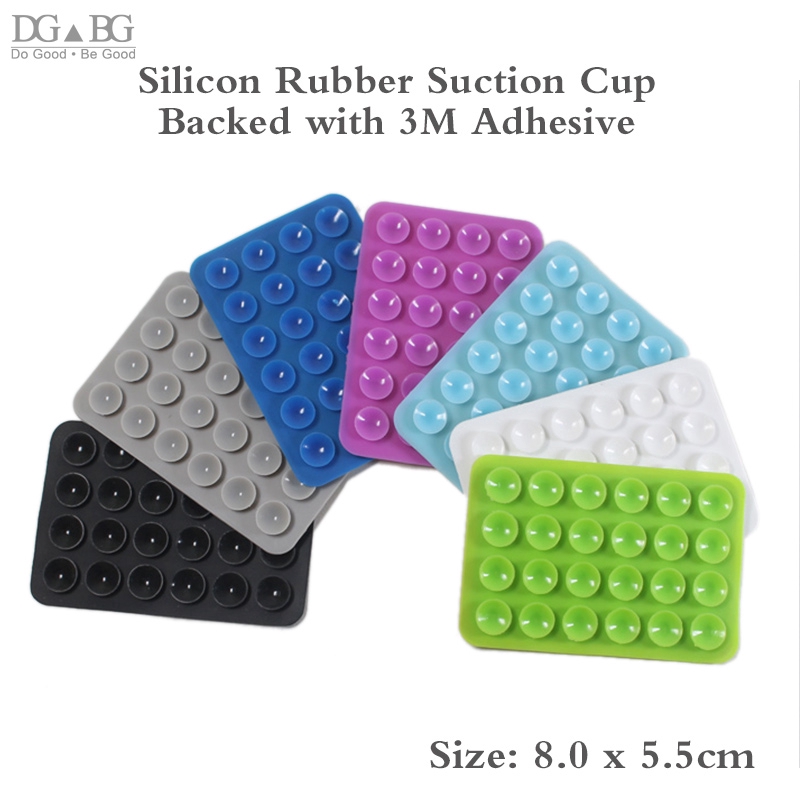 2pcs Pad Suction Cup Perekat Bahan Karet Silikon