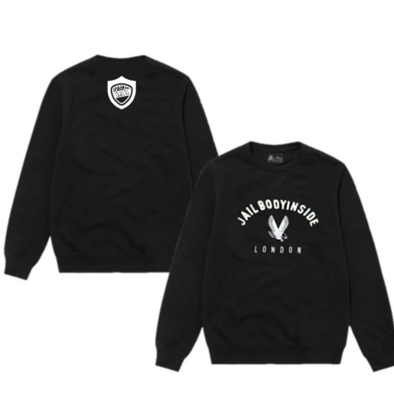 SWEATER JAKET JAILBODY INSIDE LONDON LOGO MERPATI JAIL BODY DISTRO METAL 100% PREMIUM HIGH QUALITY