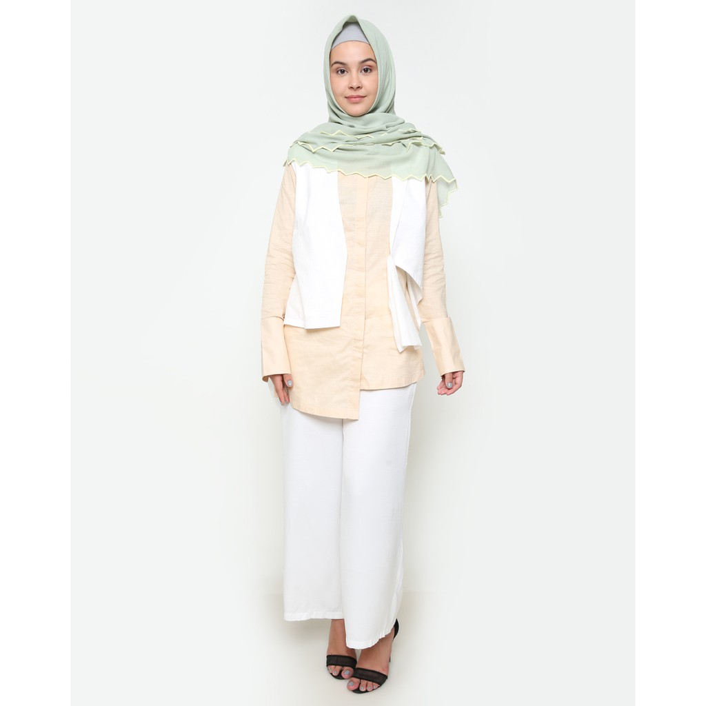 ZOYA SHIRT KHAKI - RUMAH AYU X JEFFRY TAN