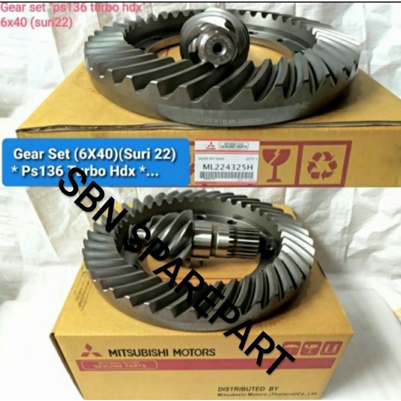 Gear set crown wheel ps136hdx/ps125hdx