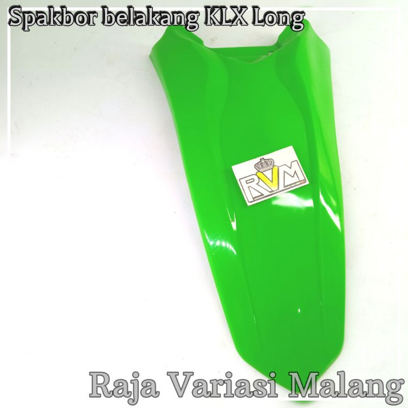 Spakbor Sparkboard Selebor belakang KLX 150 LONG Hijau Merk SRX Racing