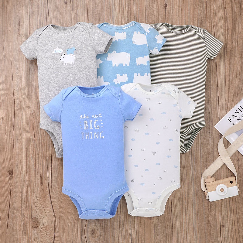 Baby Jumper Baju terusan bayi Import Premium Baju Jumper Bayi bahan katun Jumper Baby Mix isi 5 pcs Baju Bayi Bahan katun Import