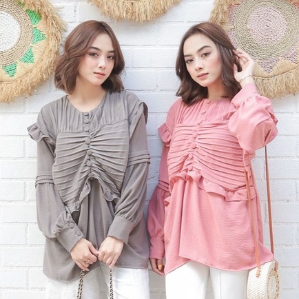 Jade Blouse - Blouse Wanita Polos