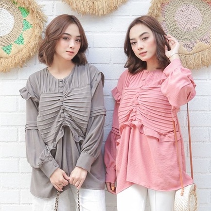 Jade Blouse - Blouse Wanita Polos