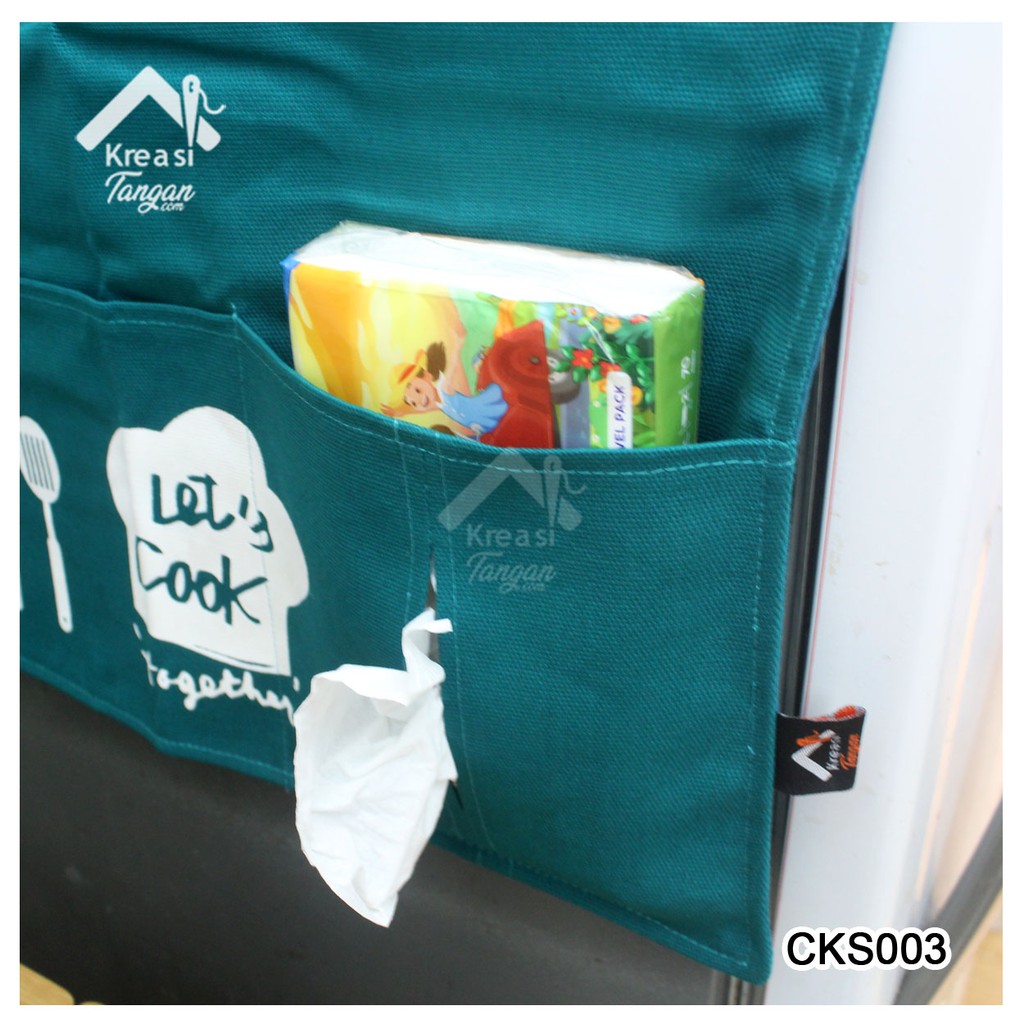 PAKET LEBIH MURAH - Cover Galon &amp; Cover Kulkas Warna Tosca (Paket Polos-03)