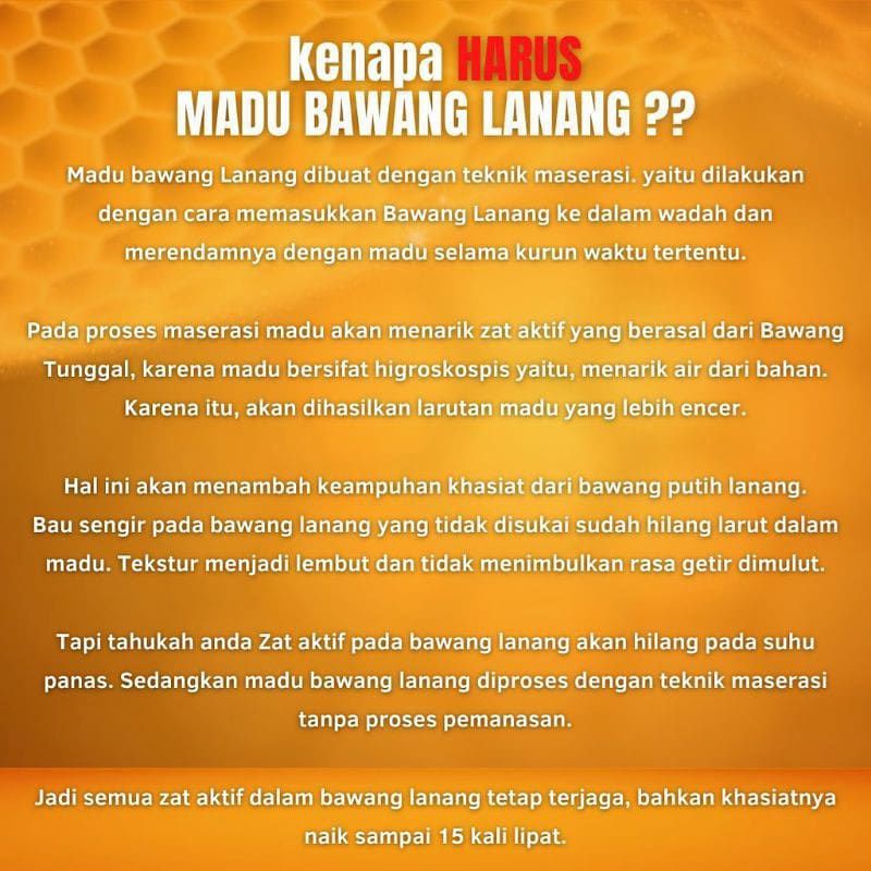 Madunang madu bawang lanang murni asli 100 % obat kuat sex stamina pria di ranjang isi 350 gram-3