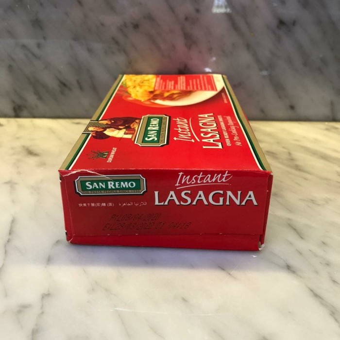 

pasta-aneka- kulit lasagna sheet san remo 250gr -aneka-pasta.