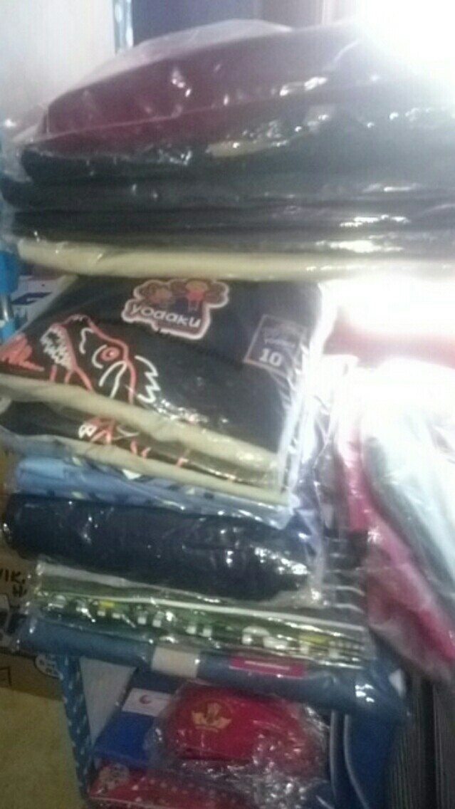 Batik Gamis Murah Hitam Kembang Baju Atasan Wanita Seragam Pekalongan Alkhalis