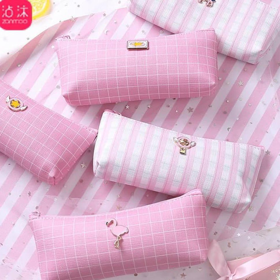 

Tempat Pensil Unik Pencil Box Motif Pink Kotak Unik
