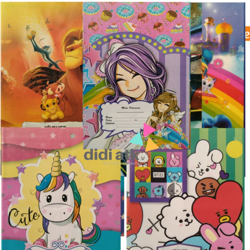 

Sampul Buku Kwarto Fancy Karakter 1 Pak Isi 20 Lembar