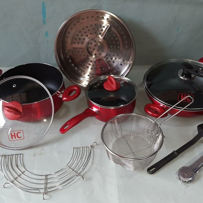 Panci , HC, 11 PC  , Multifungsi, Panci Dutch Oven, Panci Cookware