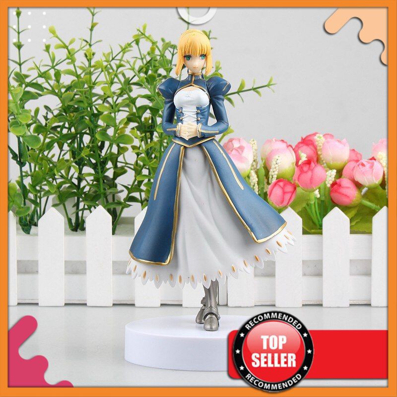 Action Figure Huong Anime Gambar 19 Cm Fate/grand Order Servant Saber Altria Pendragon Boneka Pvc Ko