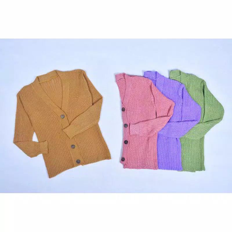 Cardigan Anak Rajut 2-3 Tahun KANCING BATOK cardigan rajutan anak Cardigan Rajut Polos