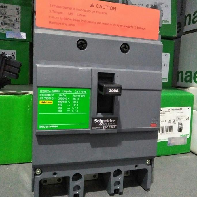 mccb nfb breaker schneider 3phase EZC 125A 160A 200A 250A