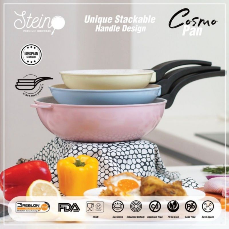 Steincookware Cosmo Pan Stein Cook Ware Cosmopan + free mopqueen