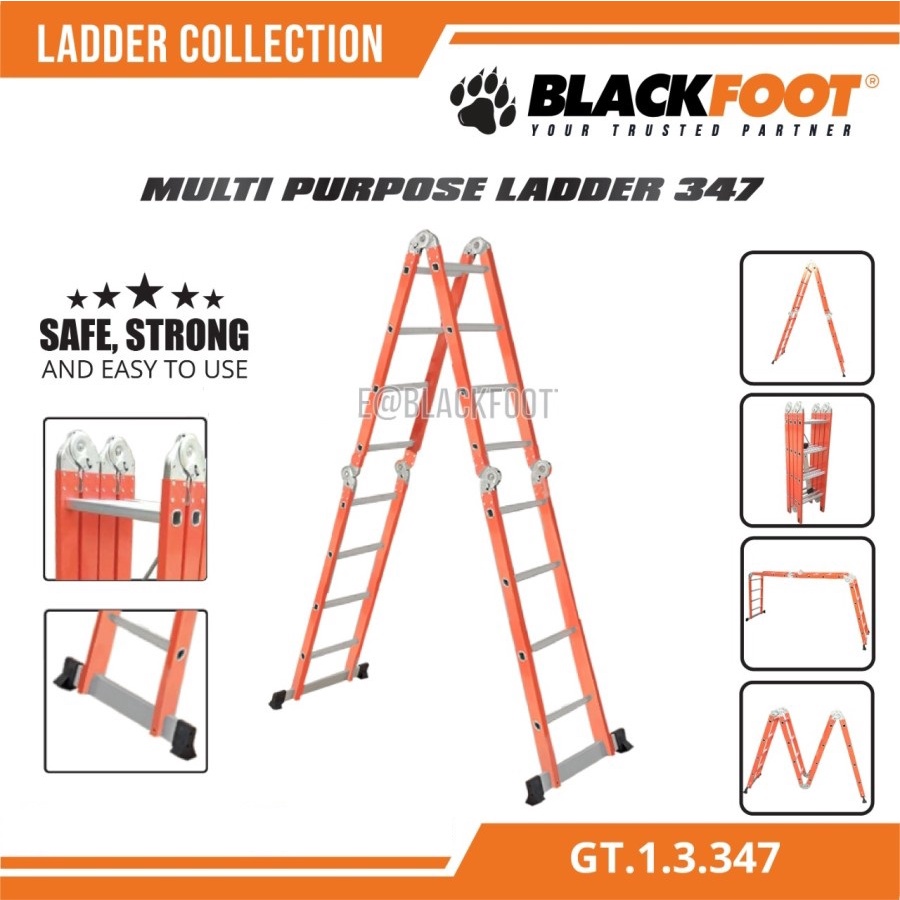 Tangga Lipat Multifungsi - Multipurpose BLACKFOOT 4 X 3 | 347 CM