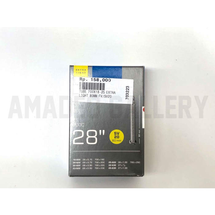 BAN DALAM 700x25 700x23 700x18 SCHWALBE 700x1825C EXTRA LIGHT 80mm OK