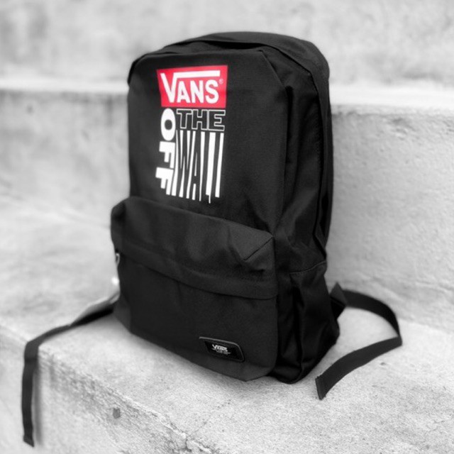 Jual Vans Original Basic Black OTW Logo Backpack / Tas Ransel Vans Slot Laptop Original - Shopee Indonesia