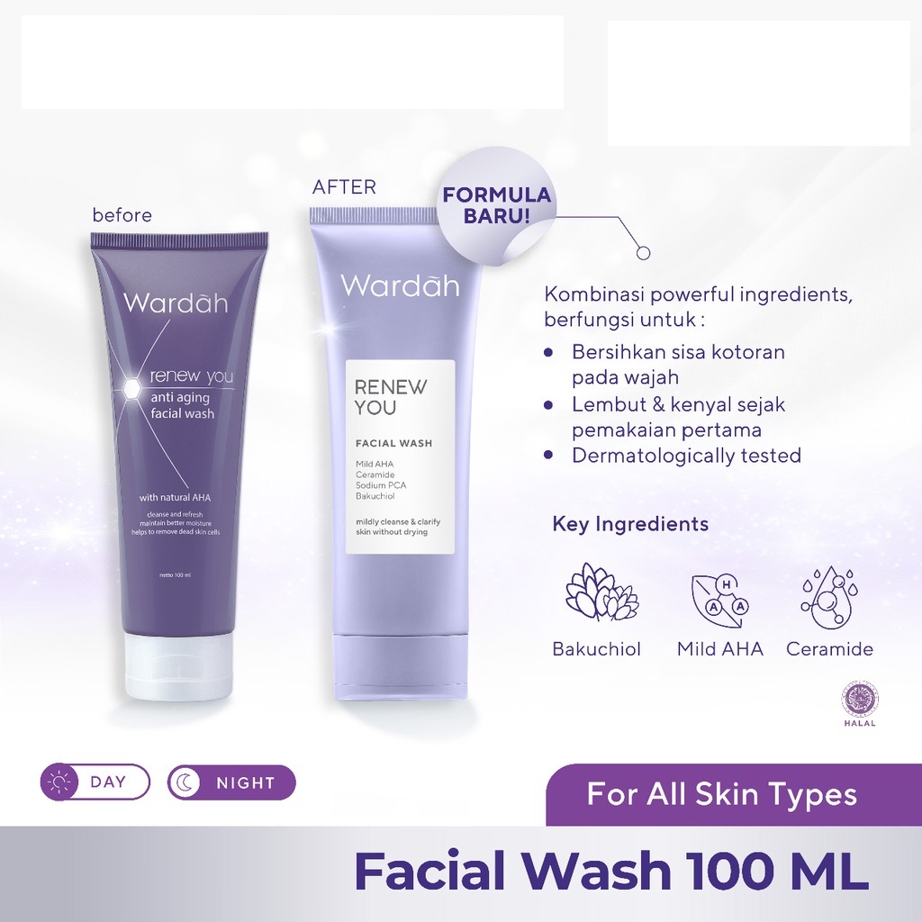 Wardah Renew You Anti Aging Facial Wash 100ml