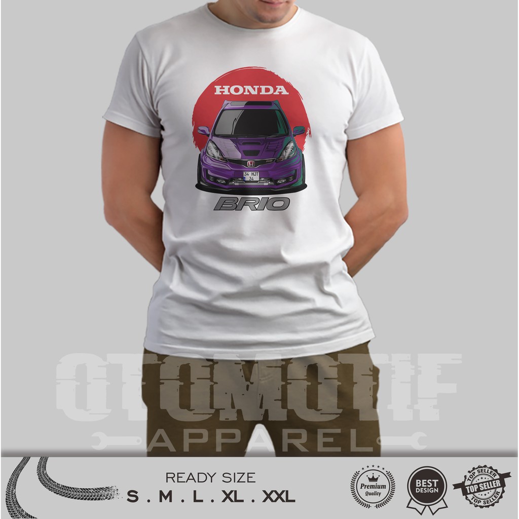 KAOS OTOMOTIF HONDA BRIO JDM RACING STYLE SERIES 02