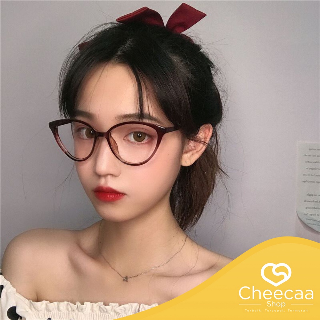 CC (KM41) Kacamata Anti Radiasi Cat Eye Korea Model Terbaru