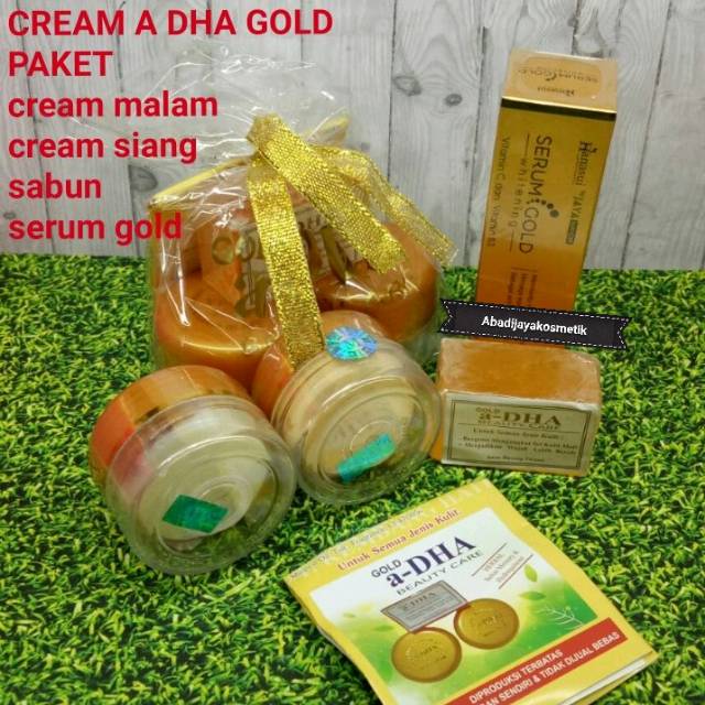 PAKET CREAM A DHA GOLD + SERUM GOLD HANASUI // a Dha Gold + Serum Gold Hanasui