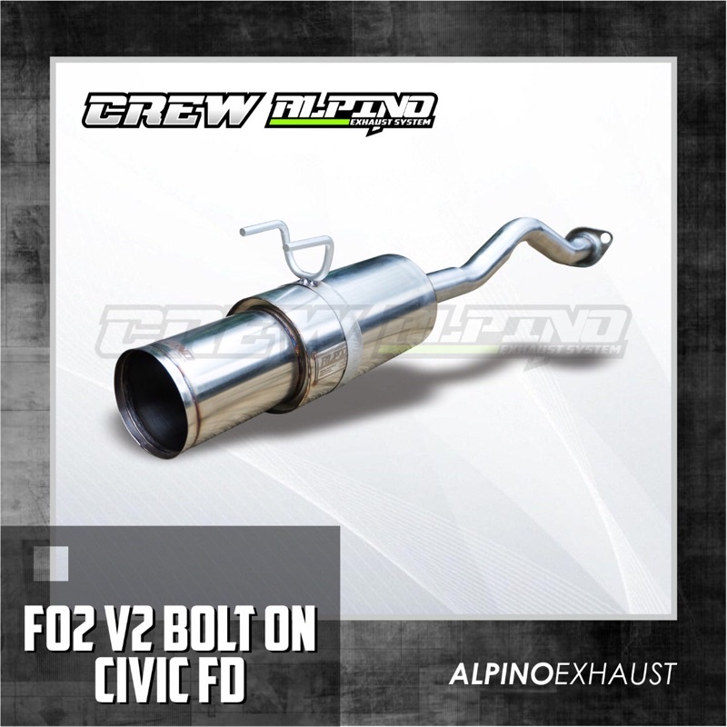 bolton civic fd original alpino exhaust