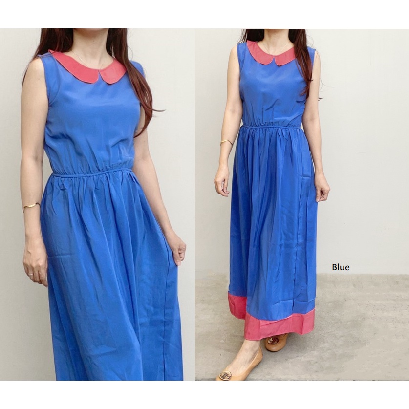 SL99 - DRESS CASUAL MAXI SLEEVELESS WANITA