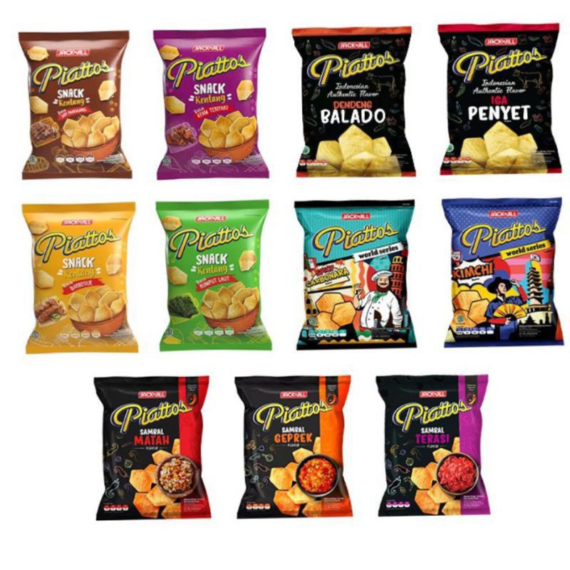 

Piattos Snack Kentang 75gr Berbagai Varian Rasa