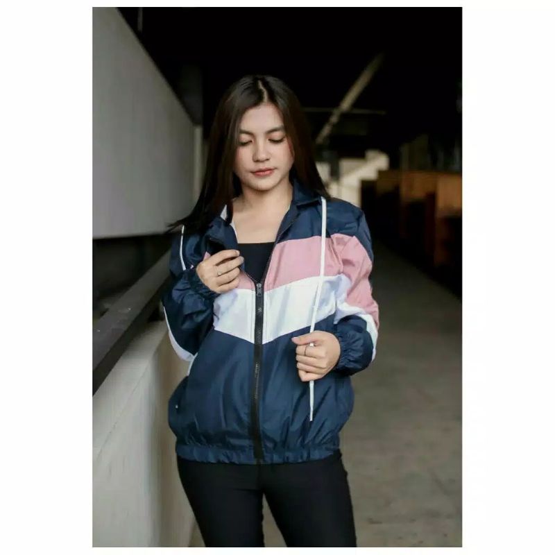 Lumino Jaket Hoodie wanita -  Jaket Parasut Hoodie Wanita