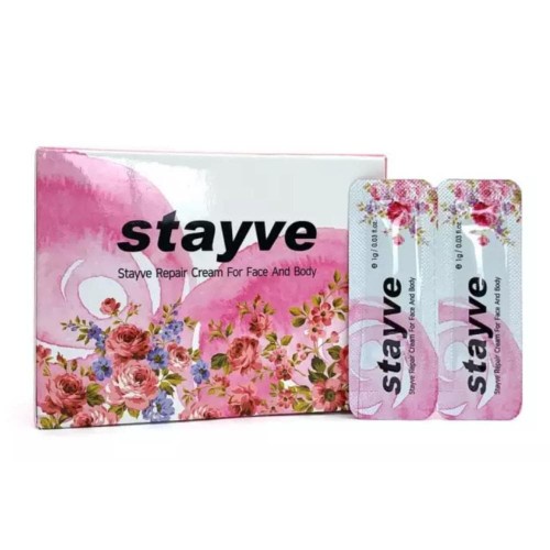 STAYVE AFTERCARE 1 BOX / STAYVE REPAIR CREAM SACHET / CREAM VITAMIN SETELAH SULAM ATAU BB GLOW