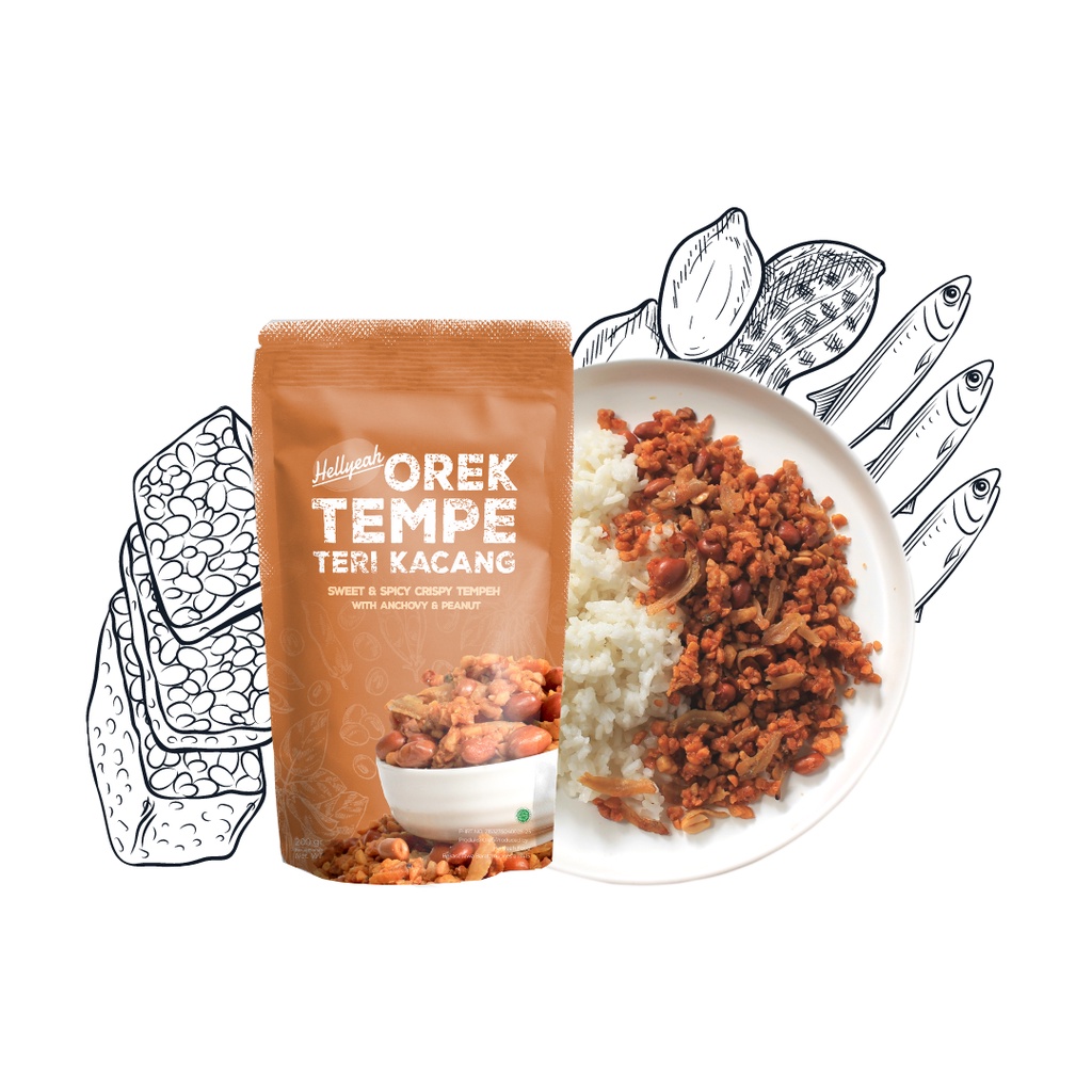 

Hellyeah Orek Tempe Teri Kacang 200 gram