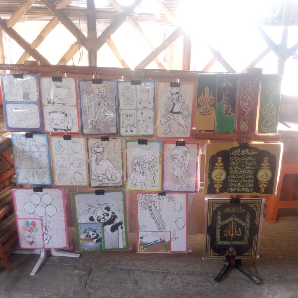 

papan lukis gambar mewarnai A5