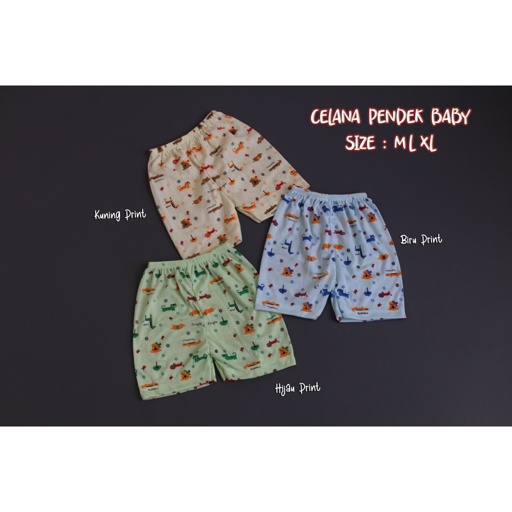 Short Pant Baby ML XL ~ Celana pendek bayi ~ Celana Ompol ~ Celana Harian bayi