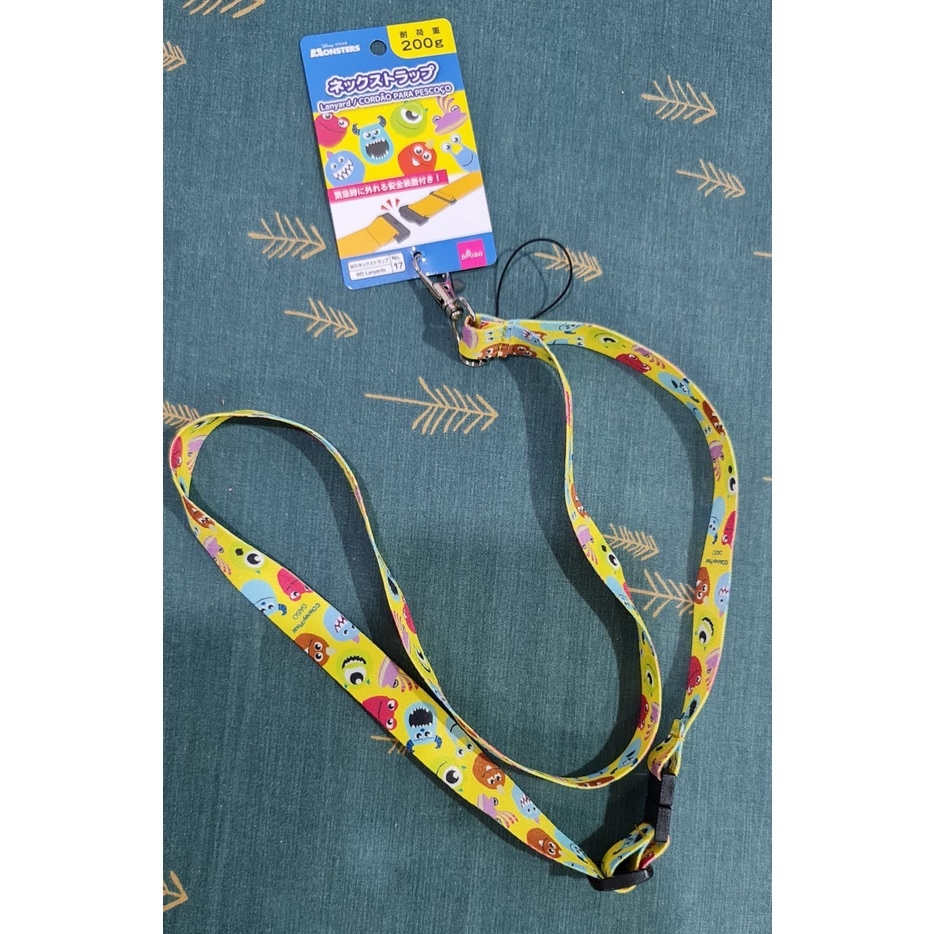 

Tali ID Card Monster Inc/ Lanyard Monster Inc Disney Daiso