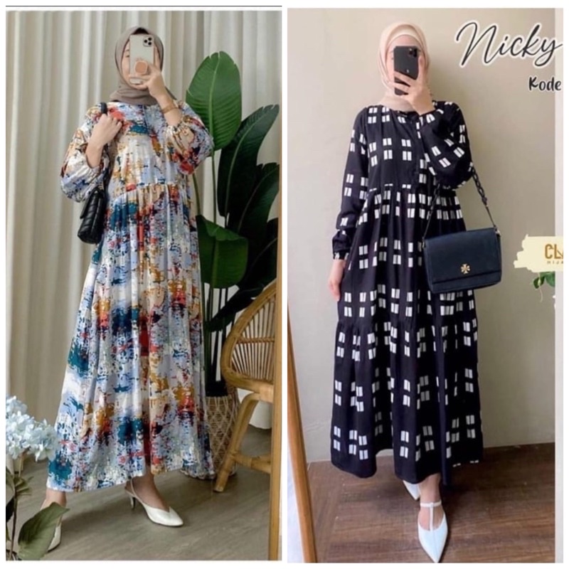 (RPA) ALL MIDI GAMIS DRESS RAYON UNIQLO PART 2