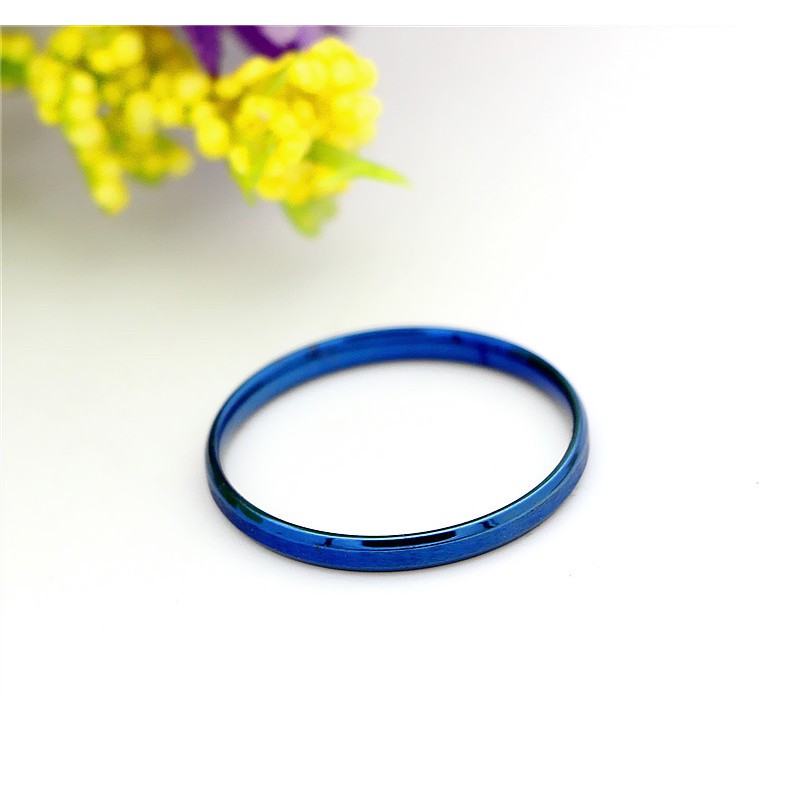Cincin Titanium Biru Mini Korea Wanita Fashion CK029 cocok set midi murah keren cantik