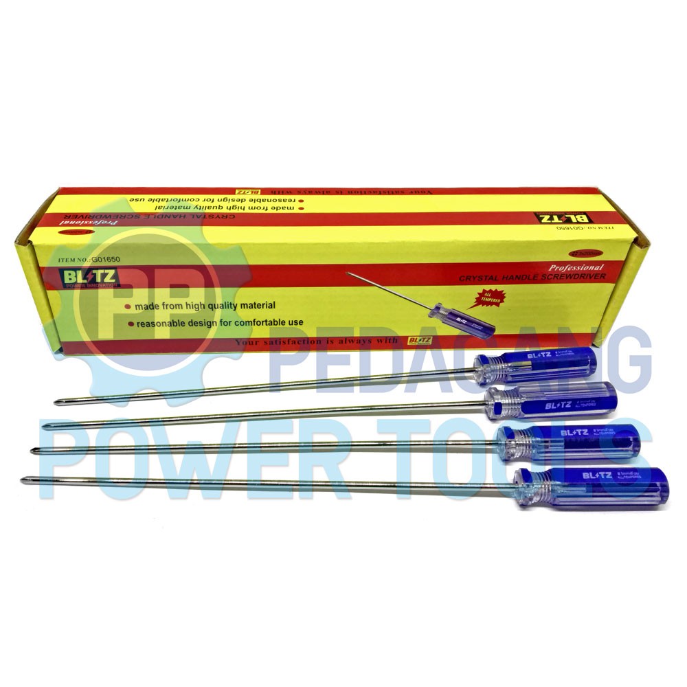 OBENG RADIO PLUS 8 INCH ELEKTRONIK HP JAM SCREWDRIVER KEMBANG - SATUAN