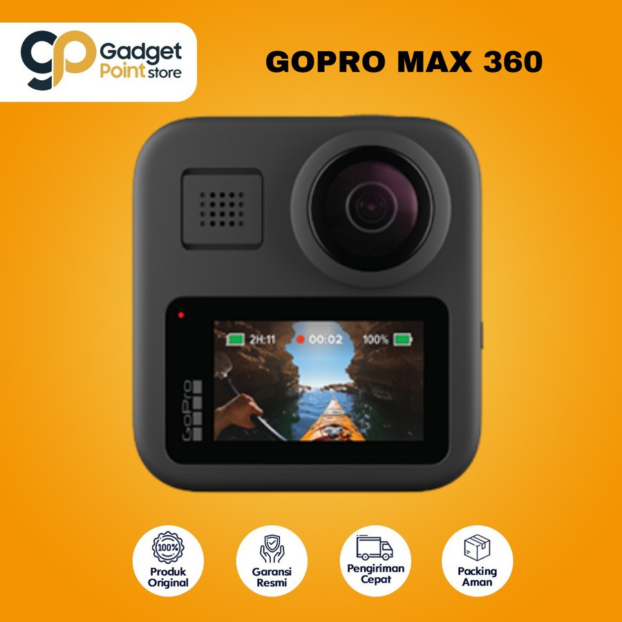 Action Kamera GoPro MAX 360 Action Camera Go Pro - Garansi Resmi TAM 1tahun